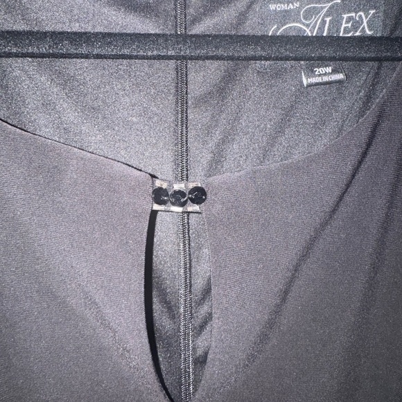 Alex Evenings Black Dress with Embellished Cuffs - Picture 3 of 4